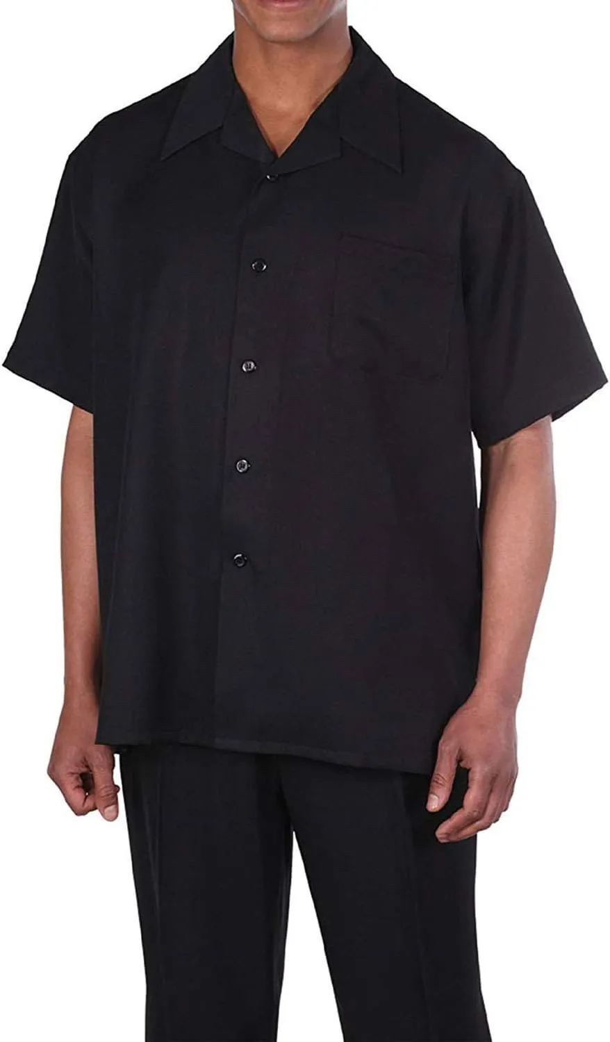 100% Linen Walking Set (Shirt Sleeve Shirt and Long Pant). 5 Colors