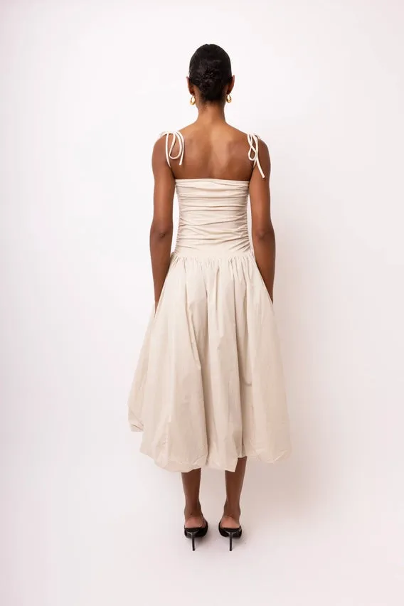 Alexa Milk Puffball Dress