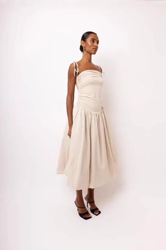 Alexa Milk Puffball Dress
