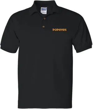 ALLNTRENDS Popeyes Men's Polo T Shirt Embroidered Food Shirt