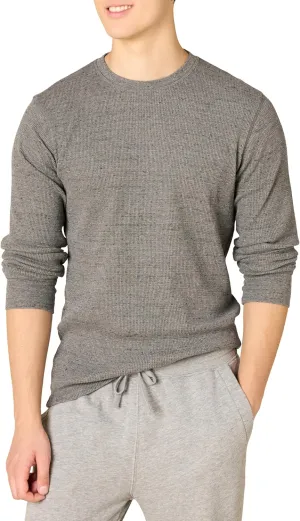 Amazon Essentials Men's Long Sleeve Slim-Fit Waffle Shirt