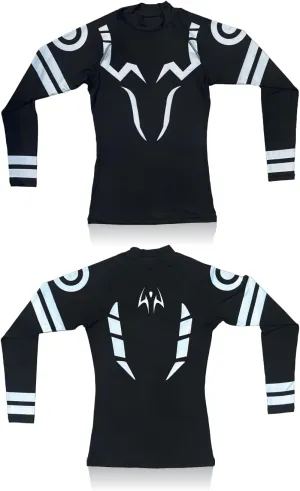 Anime Long Sleeve Compression Shirts for Men and Short Sleeve Gym Wear Athletic Workout Gear Top Shirt
