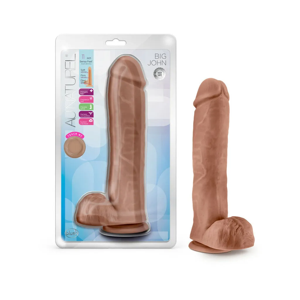 Au Naturel - Big John - 11 in Dildo - Mocha