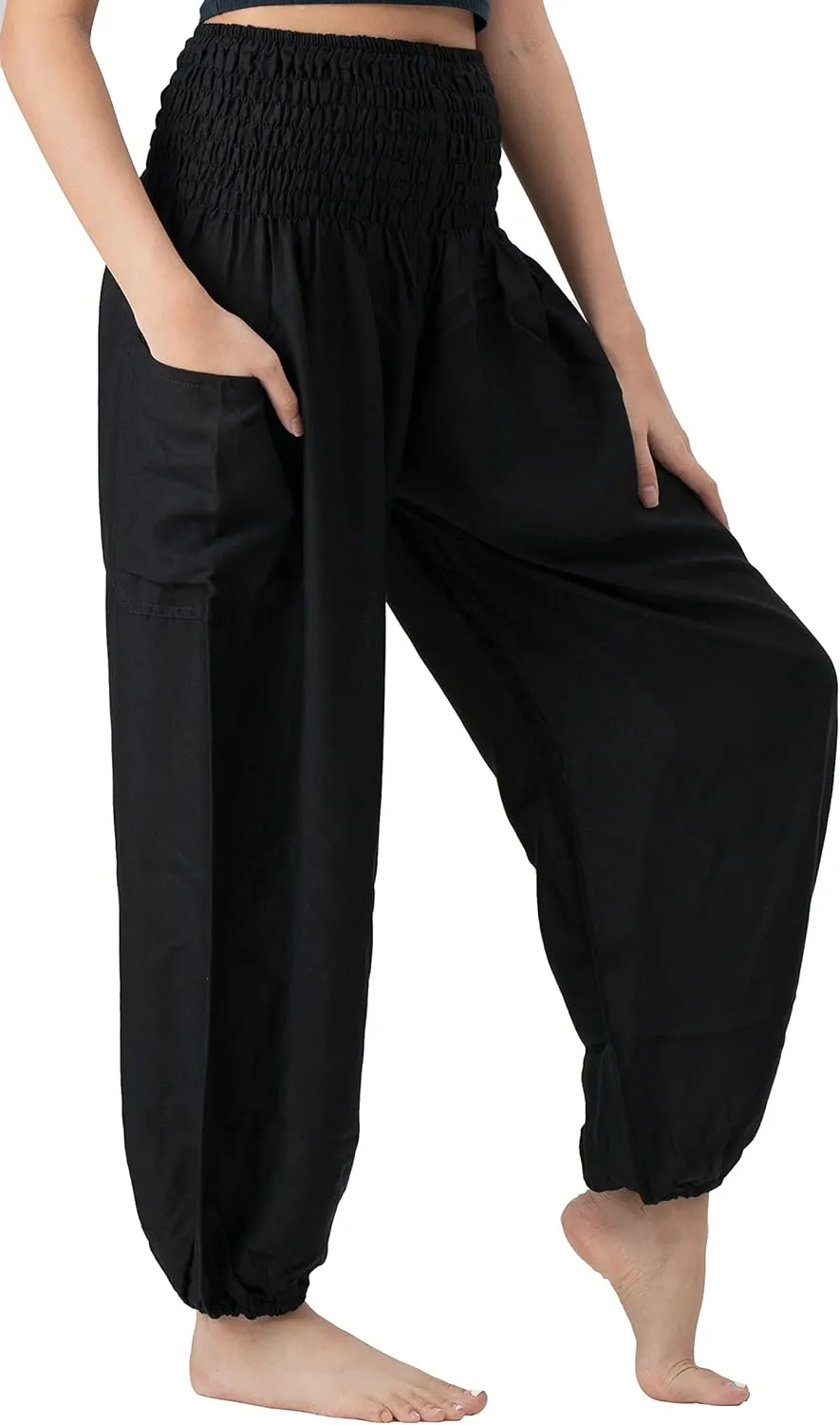 B BANGKOK PANTS Harem Pants Women Yoga Boho Clothes with Pockets