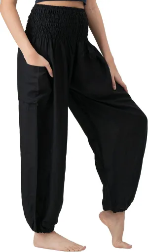 B BANGKOK PANTS Harem Pants Women Yoga Boho Clothes with Pockets