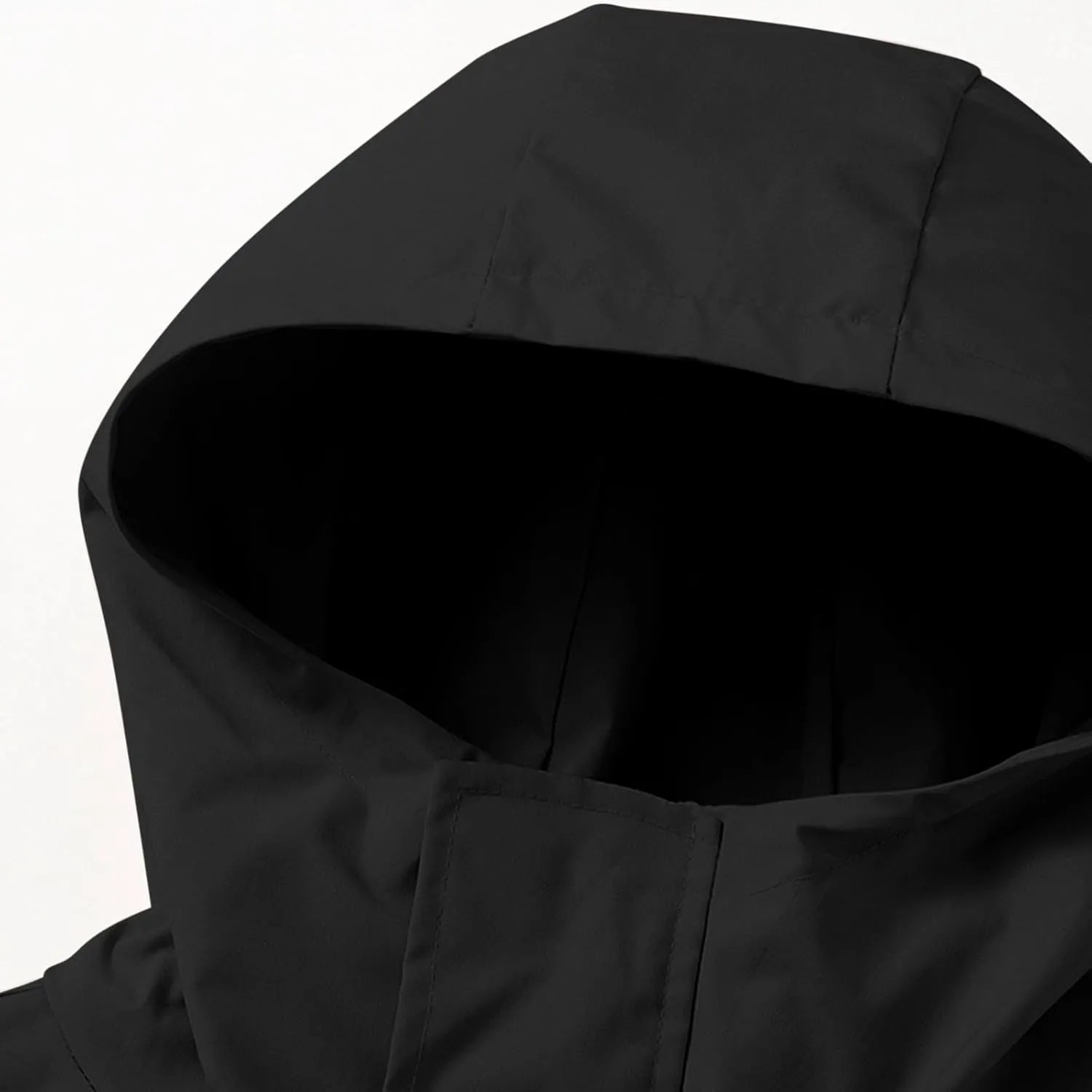 Bidobibo Rain Jacket Women Plus Size Trench Coat Windbreaker Raincoats with Hoodie Waterproof Jackets for Women with Hood
