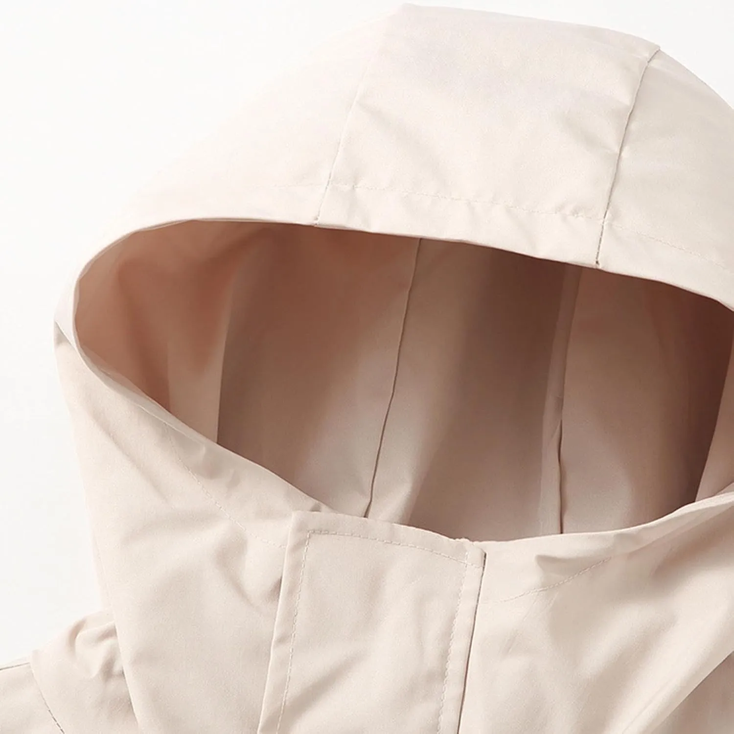 Bidobibo Rain Jacket Women Plus Size Trench Coat Windbreaker Raincoats with Hoodie Waterproof Jackets for Women with Hood