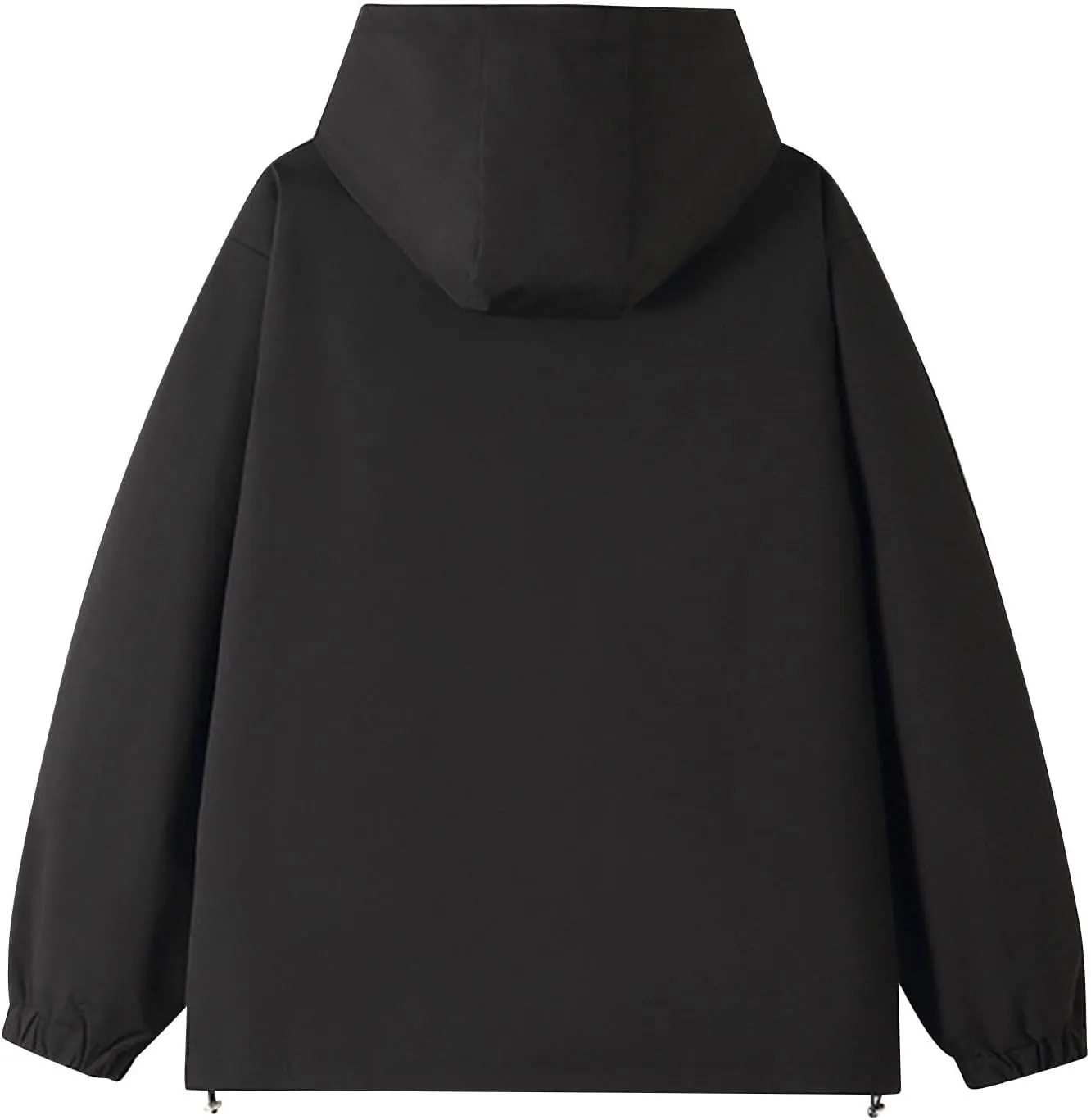 Bidobibo Rain Jacket Women Plus Size Trench Coat Windbreaker Raincoats with Hoodie Waterproof Jackets for Women with Hood