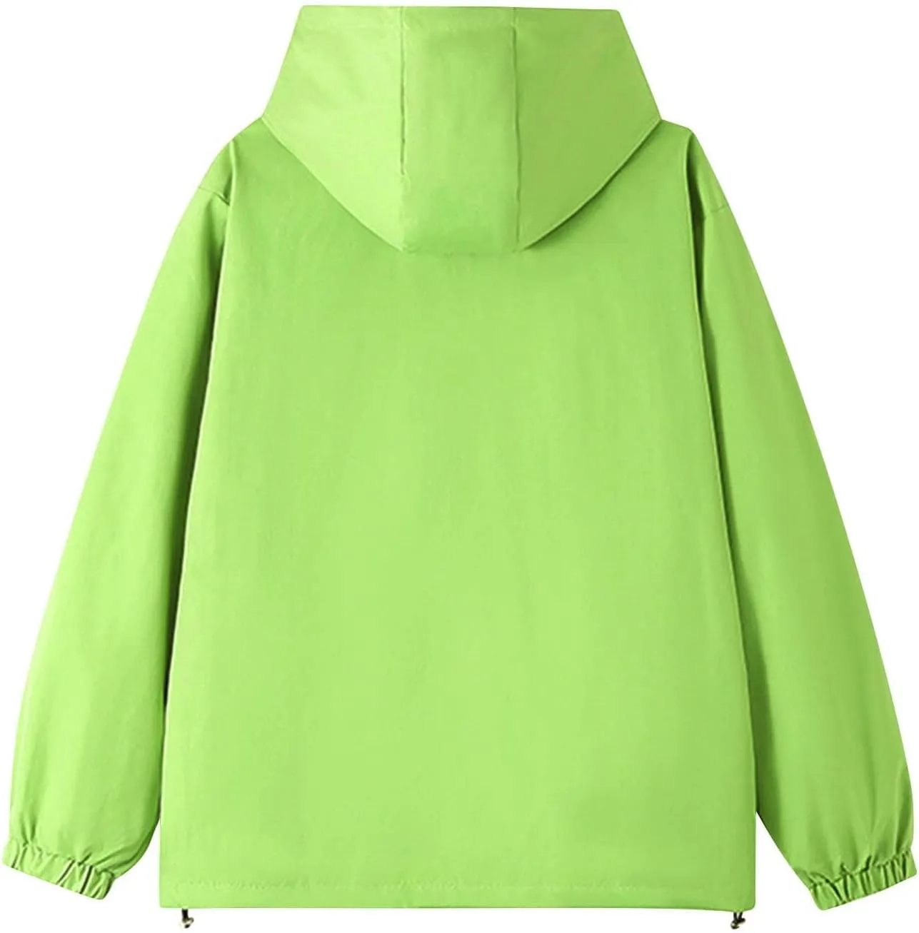 Bidobibo Rain Jacket Women Plus Size Trench Coat Windbreaker Raincoats with Hoodie Waterproof Jackets for Women with Hood
