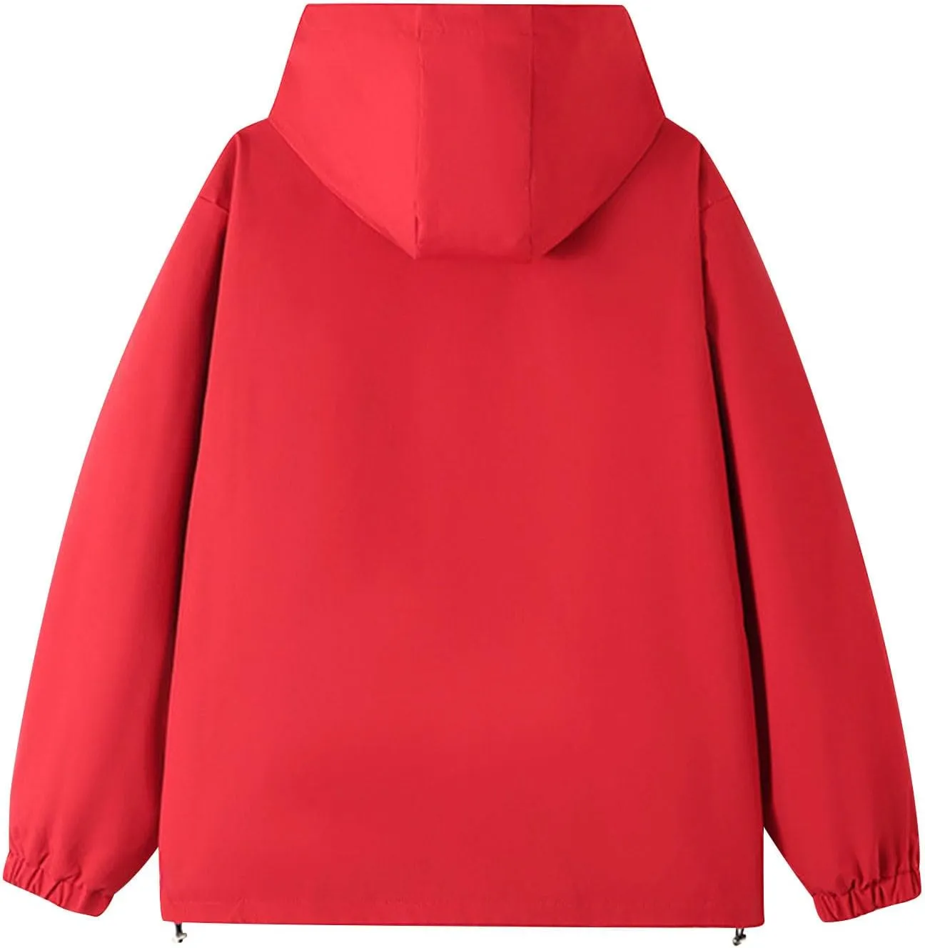 Bidobibo Rain Jacket Women Plus Size Trench Coat Windbreaker Raincoats with Hoodie Waterproof Jackets for Women with Hood