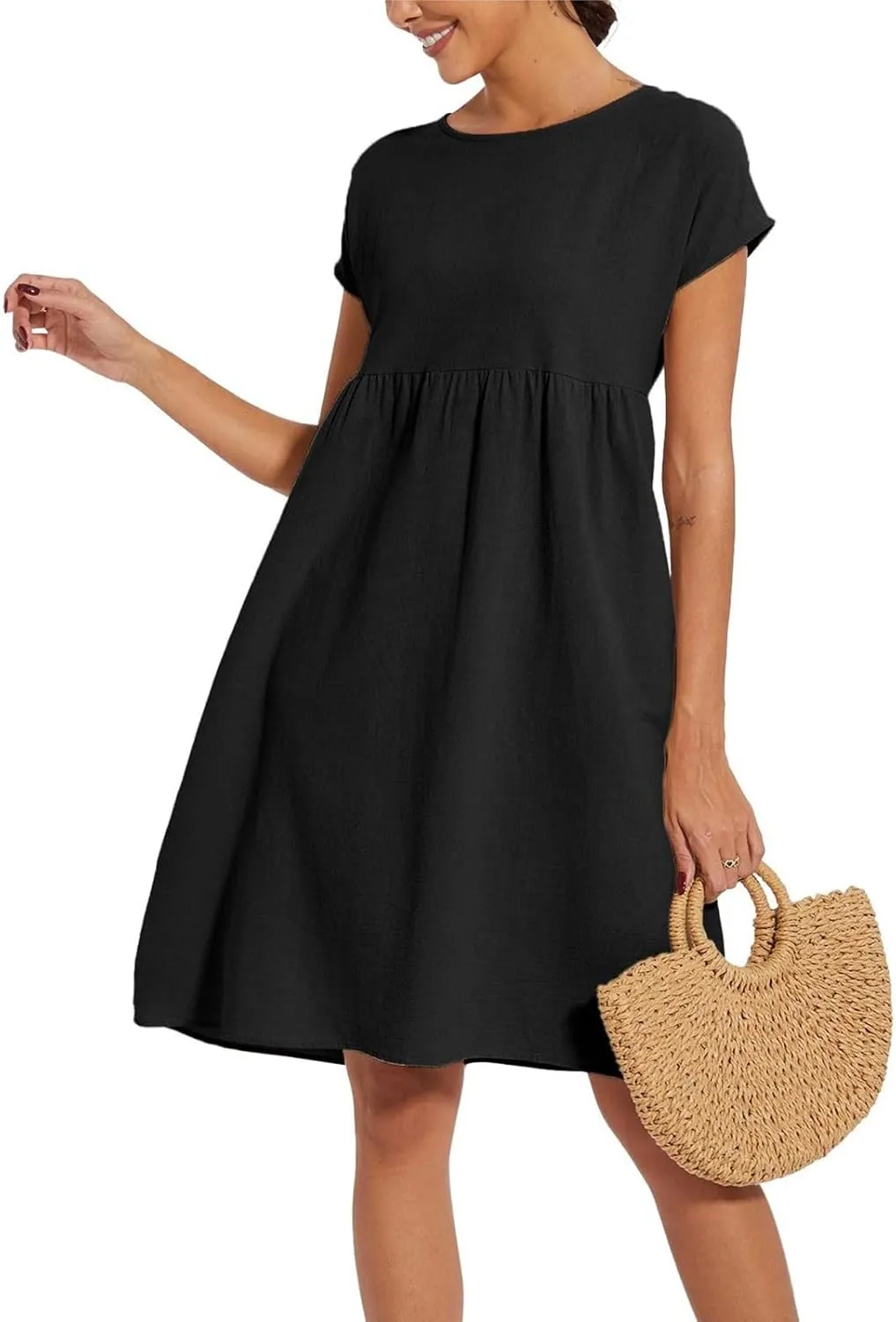 Boho Linen Dress Women Maxi Summer Beach Desses 2025 Dressy Casual Vacation Loose Sundresses Plus Size Spring Outfits
