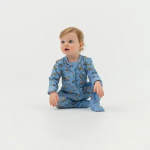 Burlebo Baby Zip Up | Jumbo Mallards - Blue