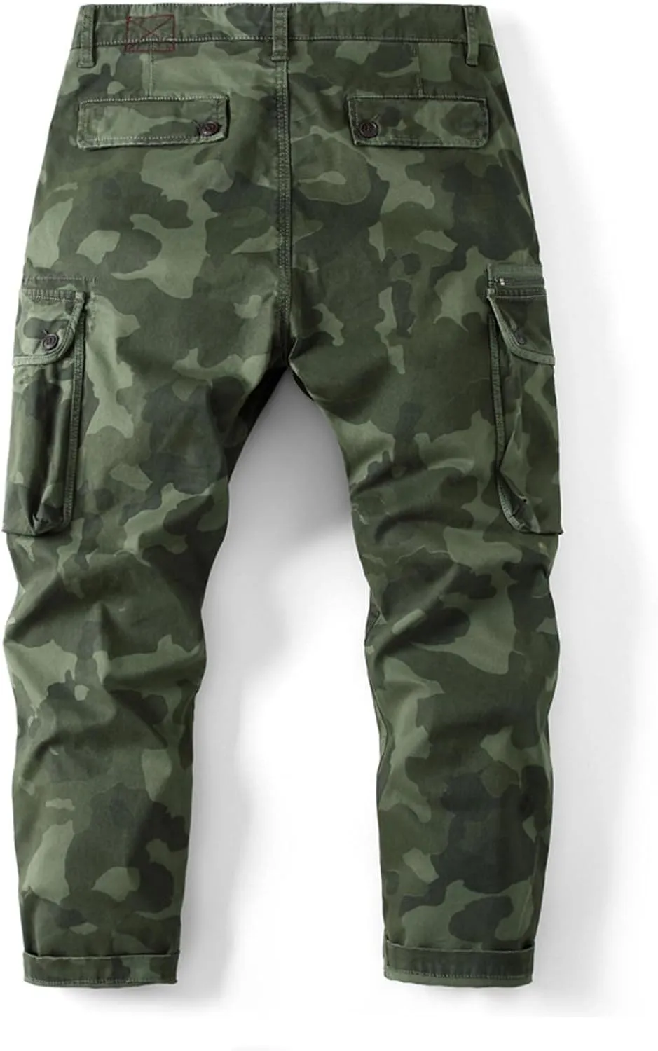 Cargo Cropped Pants Men's Tactical Hip Hop Harem Street Pants Relaxed Fit Casual Trousers Sports Functional Overalls