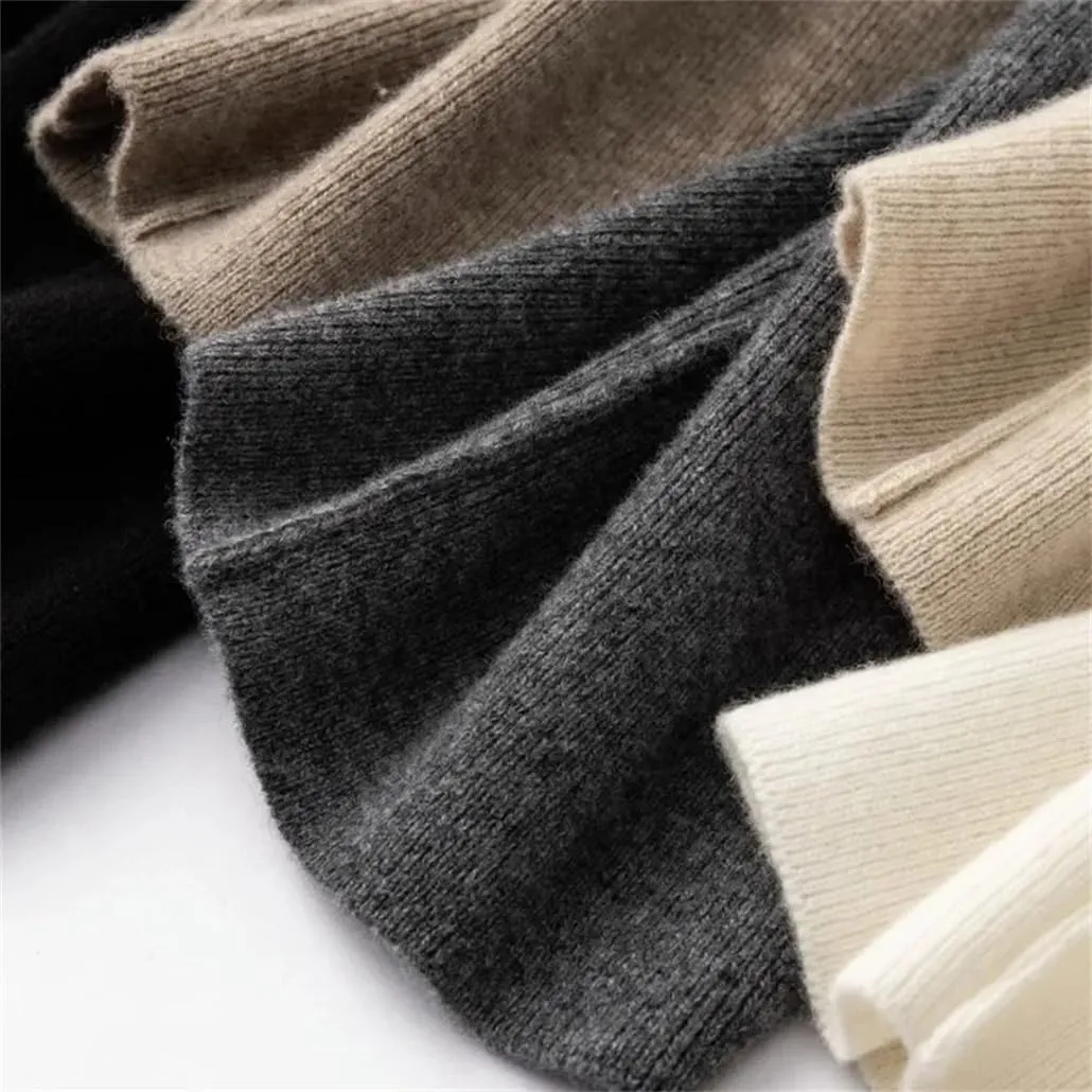 Cashmere Sweatpants Women High Waisted Drawstring Pants Casual Knitted Harem Pants