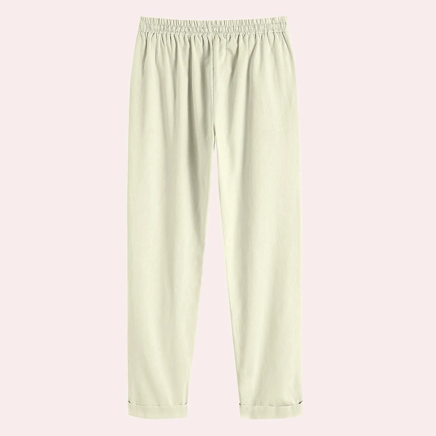 Casual Women's Pants Loose Cotton Linen 2025 Summer Beach Long Trouser Comfy Palazzo High Waisted Slack 2025 Trendy