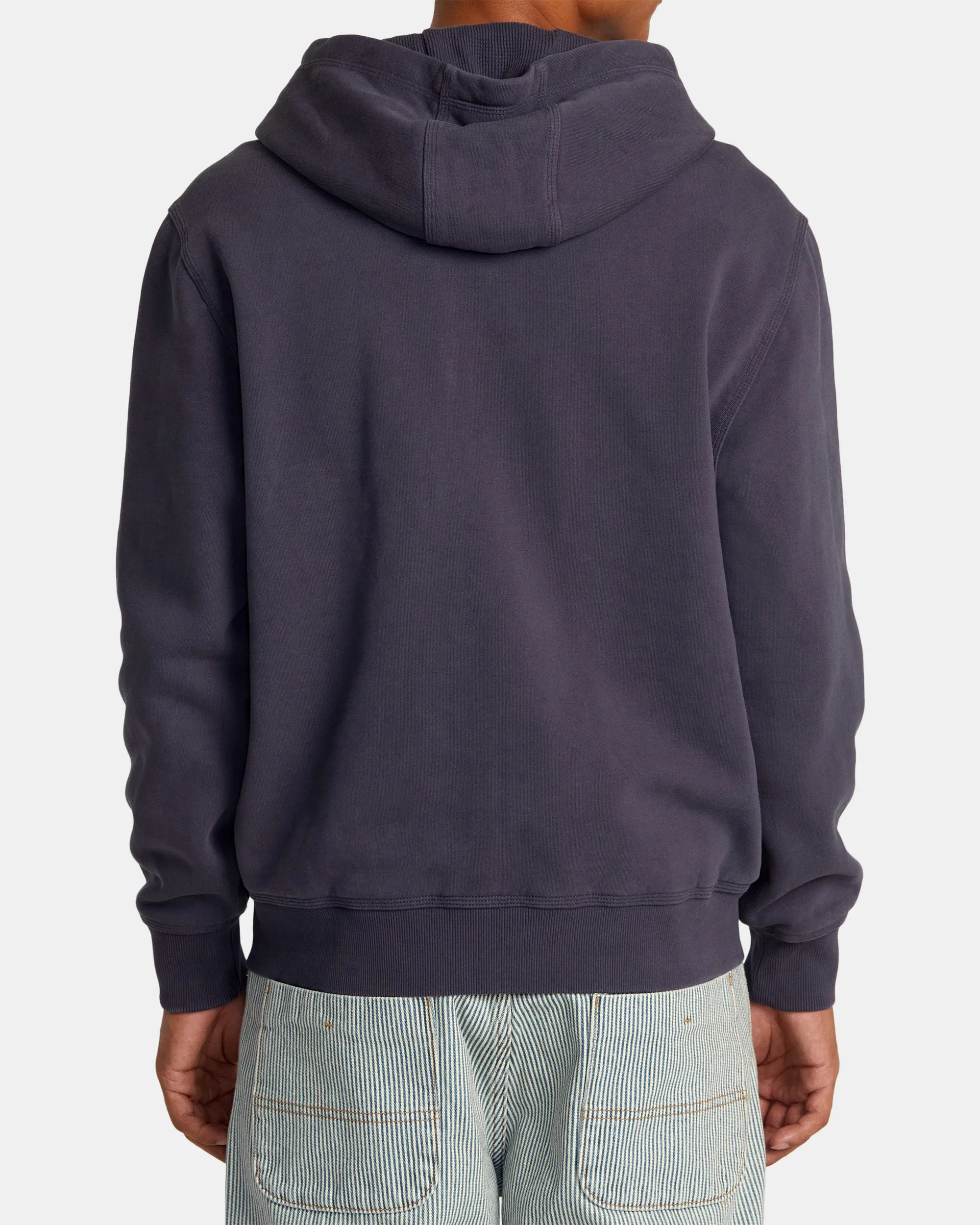 Chainmail Zip-Up Hooded Sweatshirt - Ink