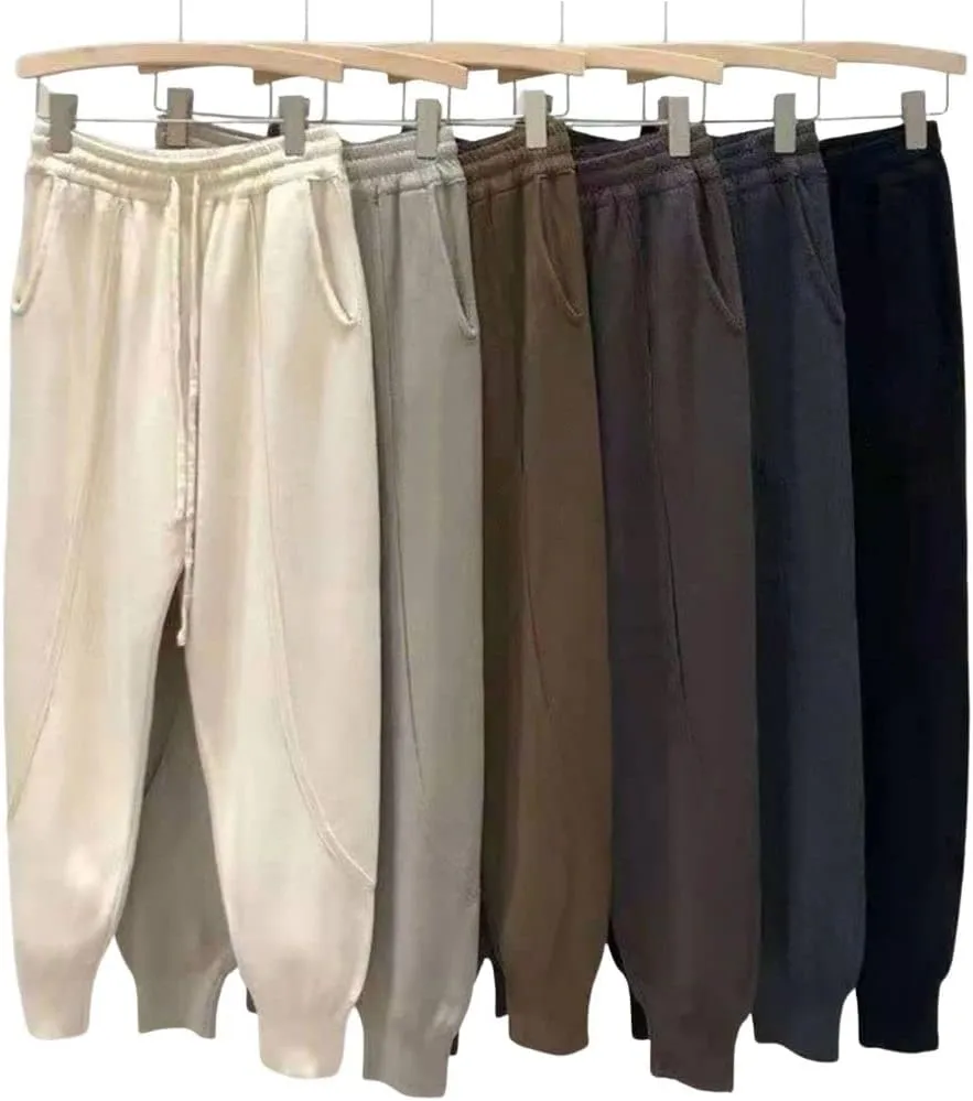 CHARTOU Women Casual Elastic Waist Lounge Pants Jogger Workout Sweatpants Harem Pants with Pockets