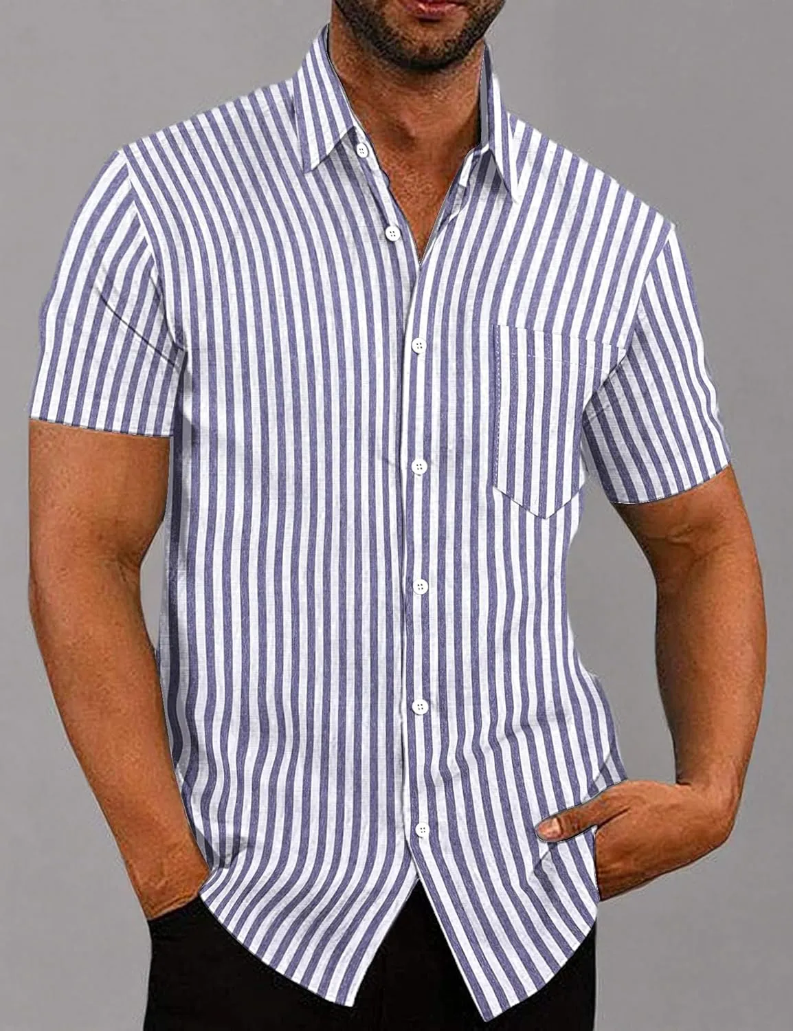 COOFANDY Men's Summer Beach Hawaiian Tropical Shirt Casual Short Sleeve Shirt