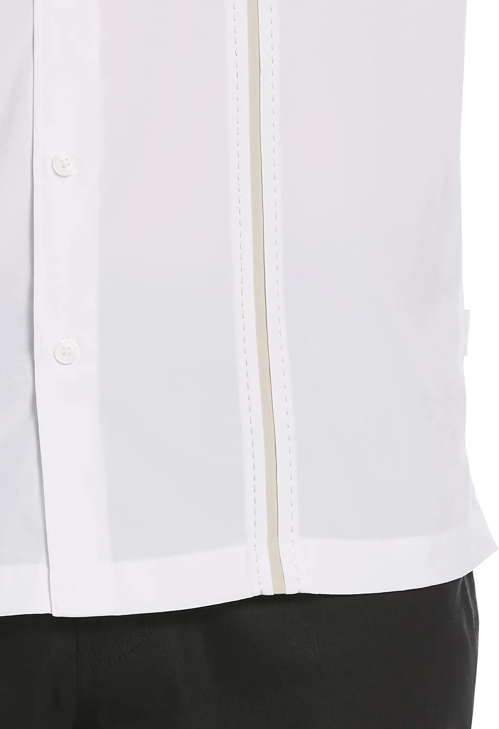 Cubavera Paneled Short Sleeve Shirt for Men, Classic Fit, Wrinkle Resistant, Casual Button-Down Shirt With Spread Collar