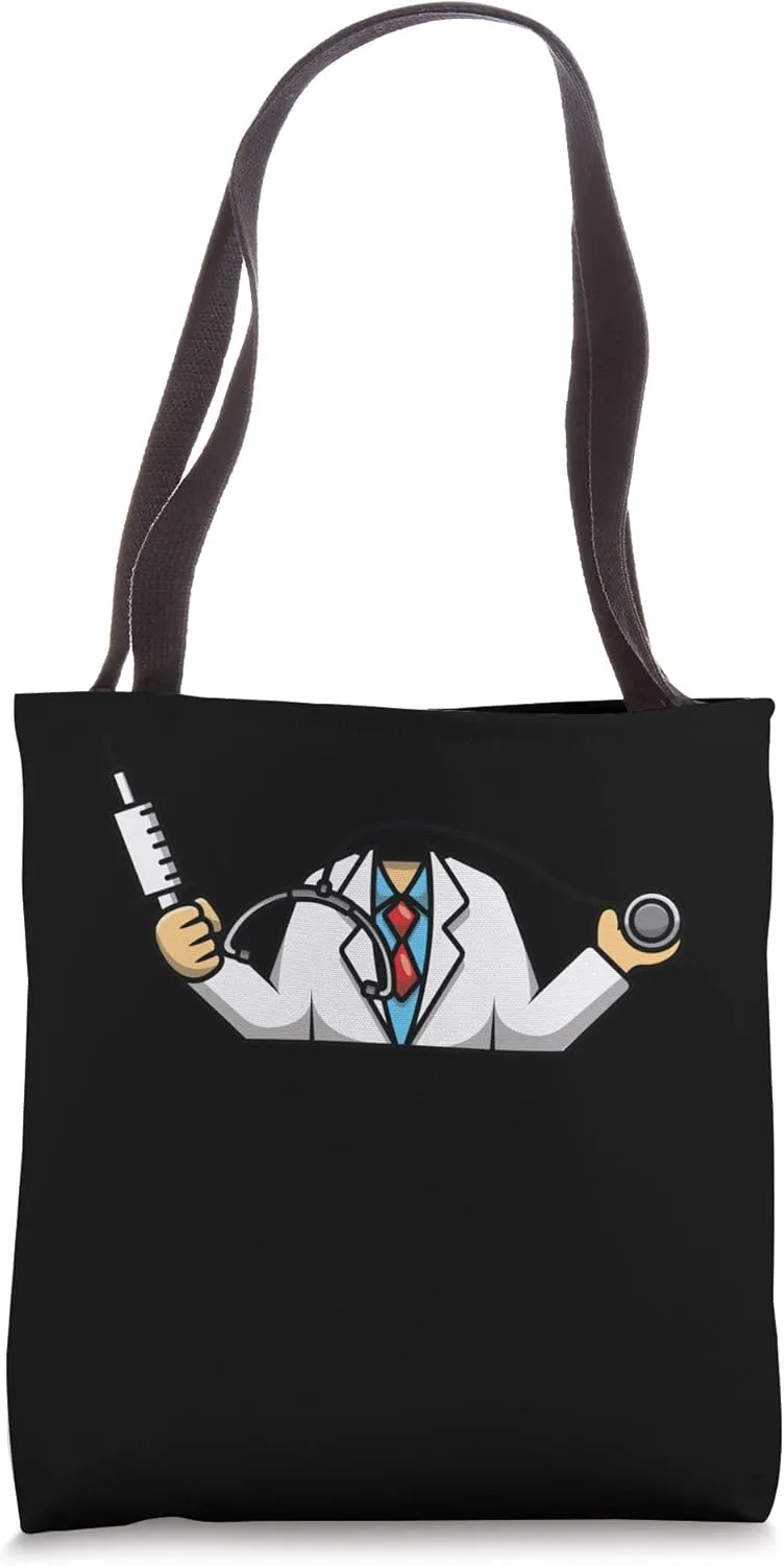 Doctor White Lab Coat Halloween Costume DIY kids Tote Bag