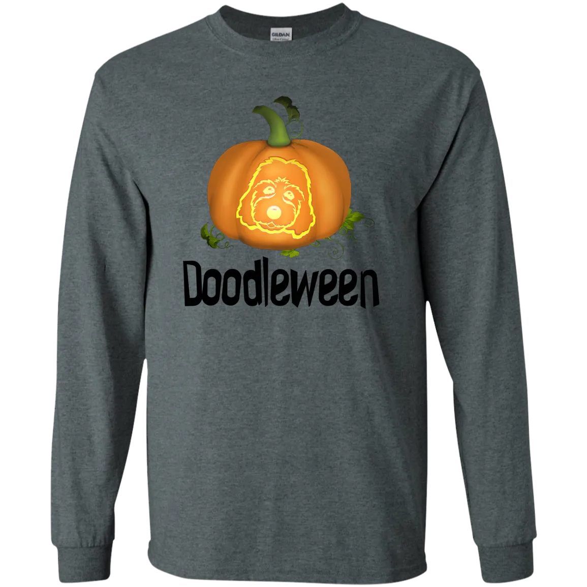 DoodleWeen Face LS Ultra Cotton T-Shirt Goldendoodle, labradoodle