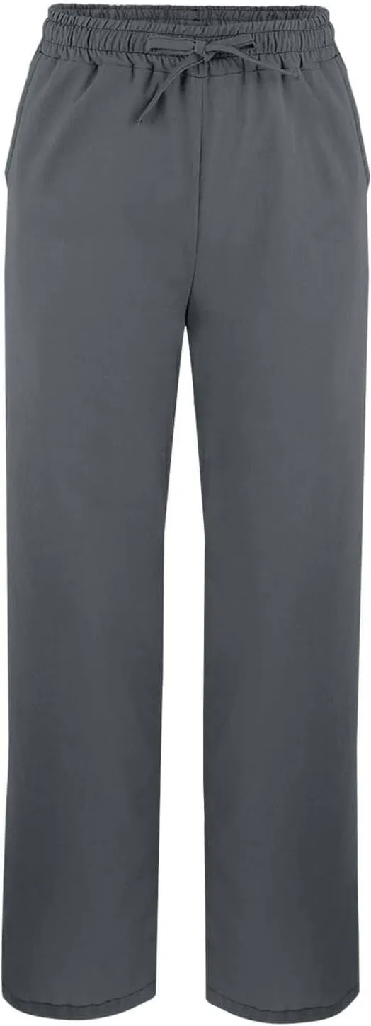 Drawstring Womens Linen Pants with Pockets Cotton Linen Palazzo Trousers for Women Ladies Wide Leg Beach Loose Pants