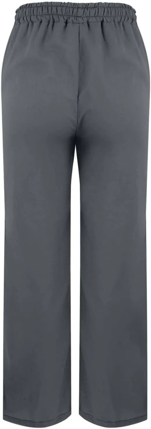 Drawstring Womens Linen Pants with Pockets Cotton Linen Palazzo Trousers for Women Ladies Wide Leg Beach Loose Pants