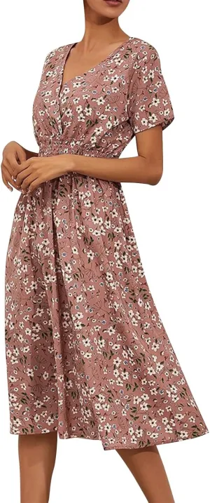 Dresses for Women 2025 Tea Party Dresses for Woman Womens Summer Dresses Spring Summer Casual