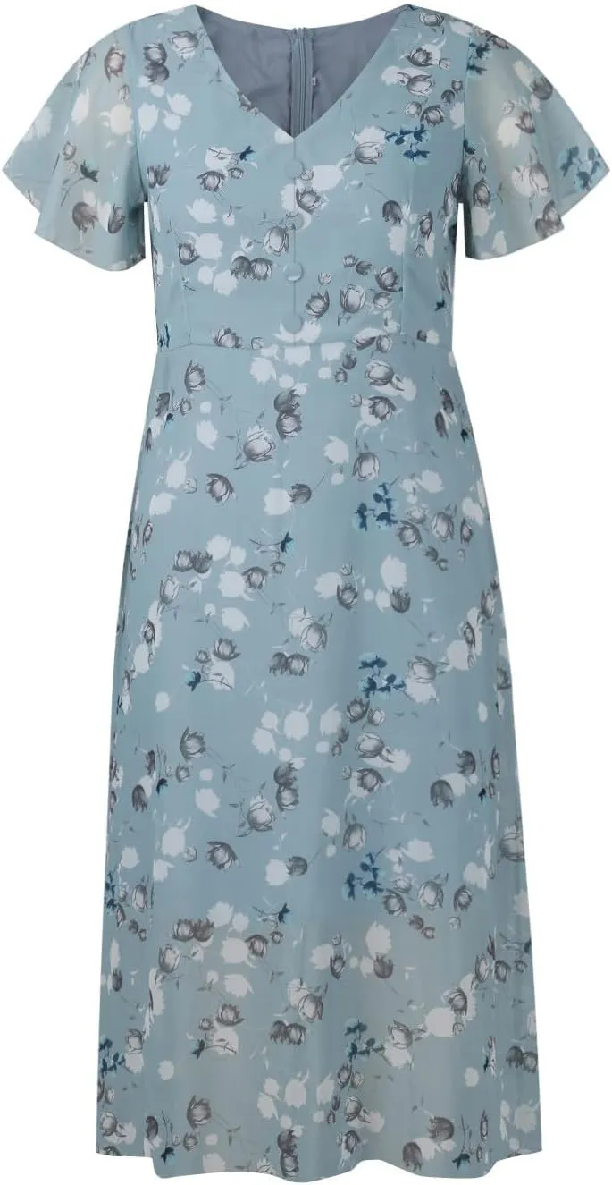 Easter Dress for Women Summer Dresses for Women 2025 Swing Chiffon Dress Fitted Spring Summer