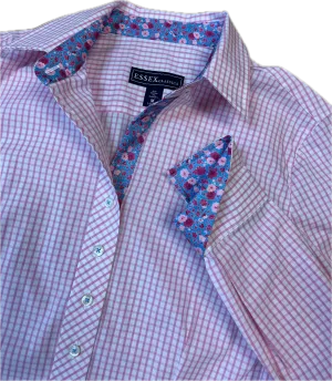 Essex Classics Dora Pink Check Tailored Shirt