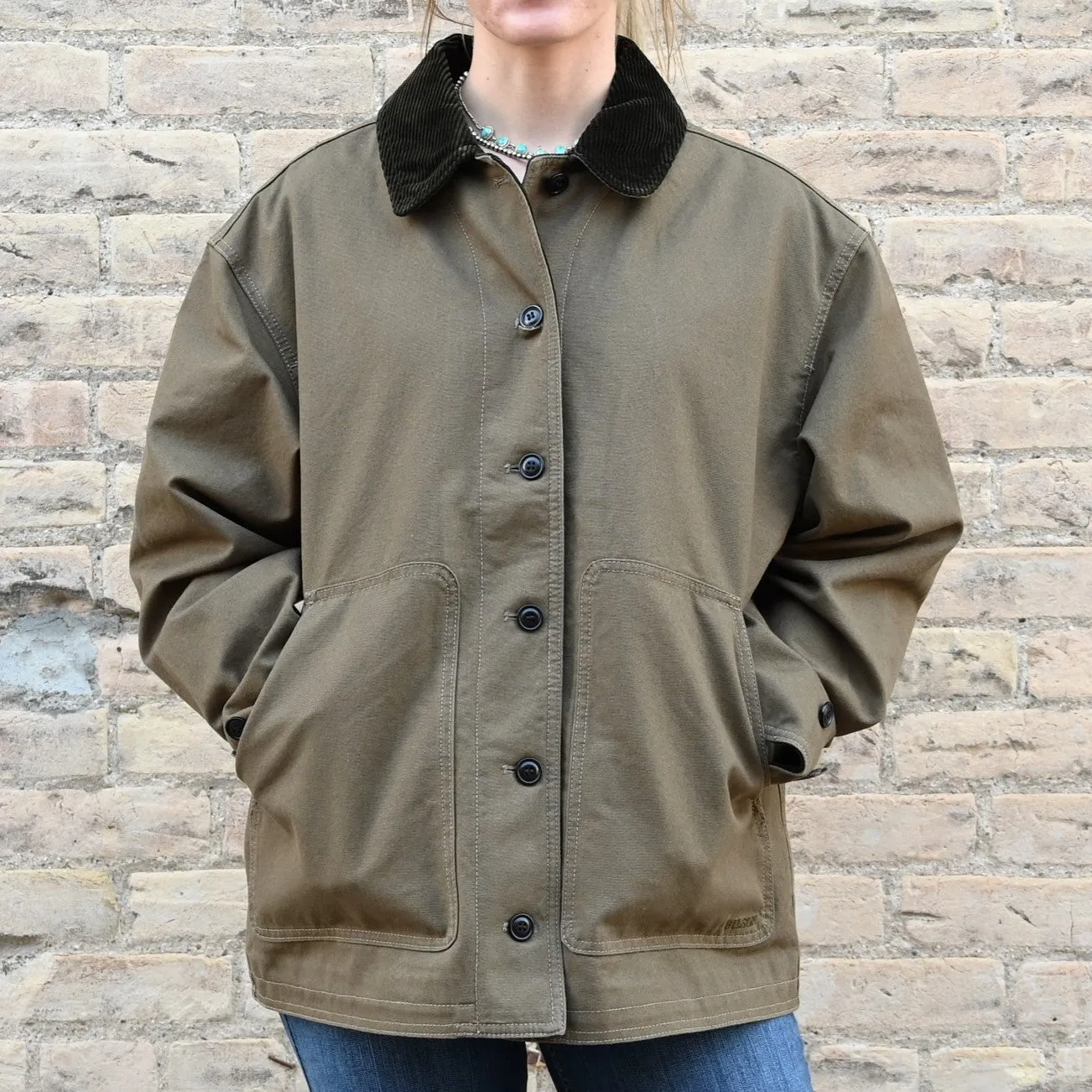 Filson Ladies' Barn Coat in Marsh Olive
