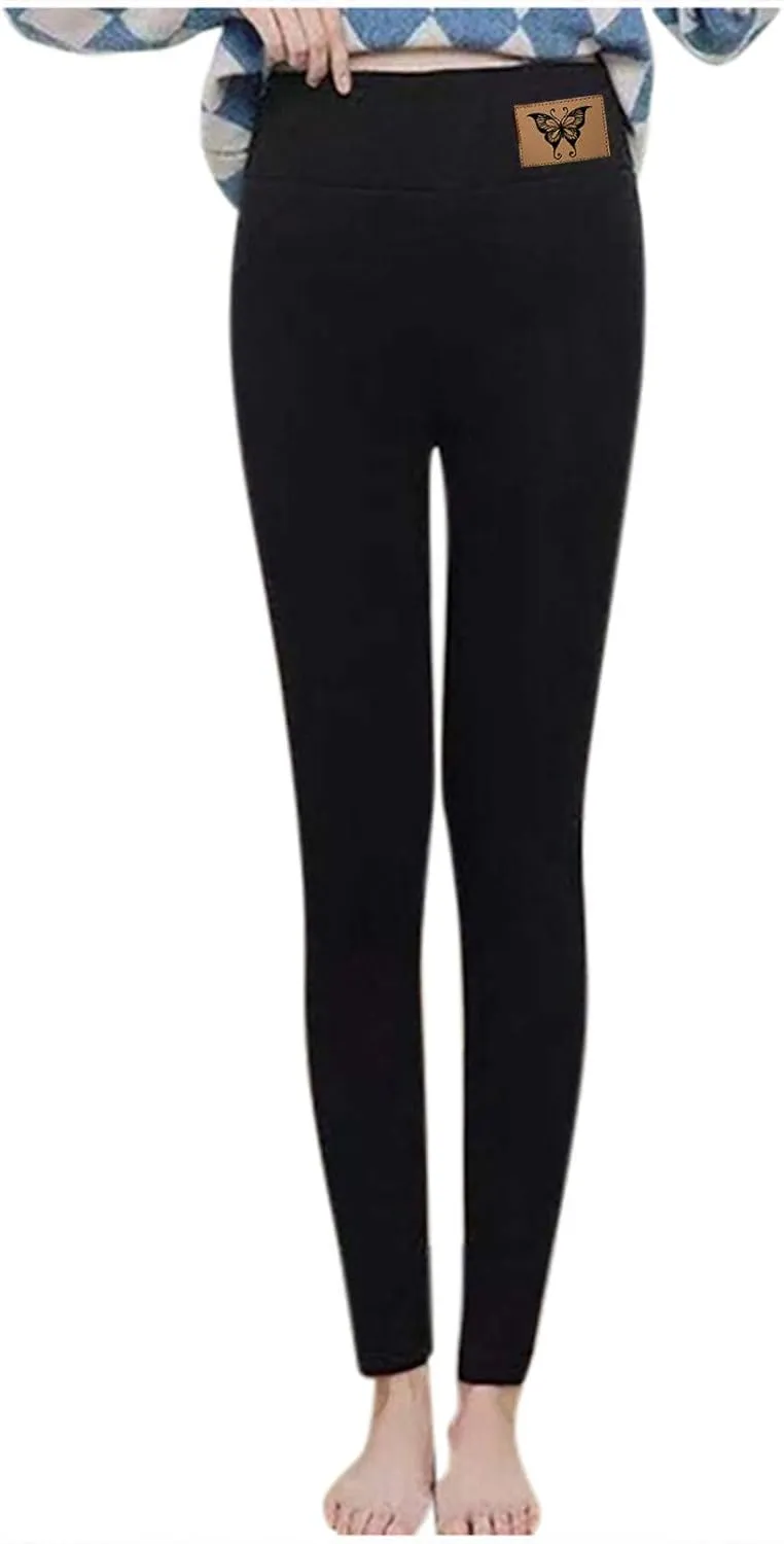 Fleece Lined Leggings Women Warm Thermal Legging Winter Pants Cold Weather Thick Velvet Tights Comfy Sherpa Snow Pants