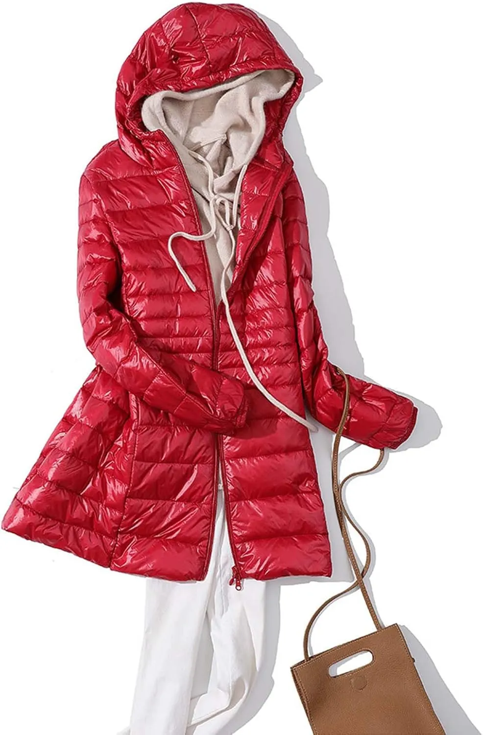 Fluffy Padded Jacket Winter Coat Heated Jacket for Women Solid Fleece Jacket Warmth Tops 2024 Comfort Zipper Slimming