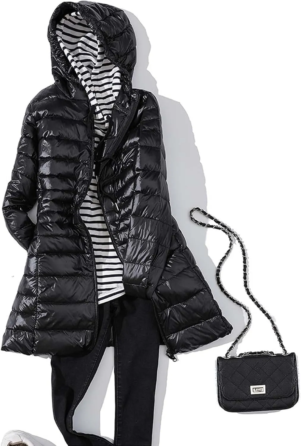 Fluffy Padded Jacket Winter Coat Heated Jacket for Women Solid Fleece Jacket Warmth Tops 2024 Comfort Zipper Slimming
