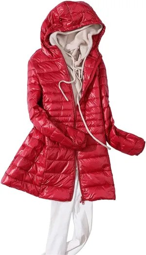 Fluffy Padded Jacket Winter Coat Heated Jacket for Women Solid Fleece Jacket Warmth Tops 2024 Comfort Zipper Slimming