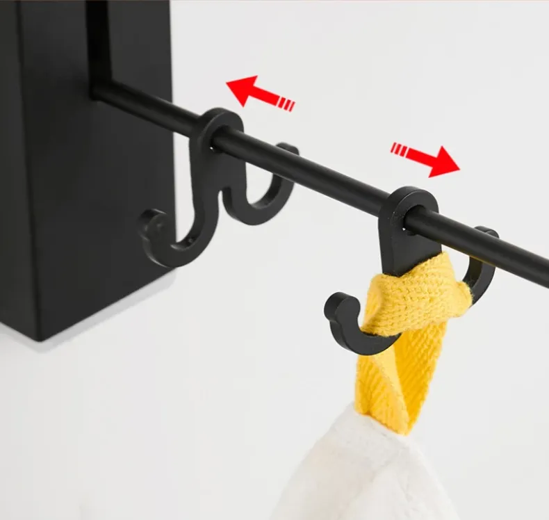 Folding Retractable Clothes Rack - Space-Saving Design