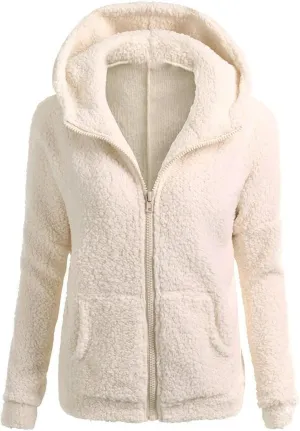 GOFULY Oversized Hoodie For Women Zip Up Casual Fall Winter Coats Plus Size Trendy Sharpa Fleece Jacket With Pocket Clothes