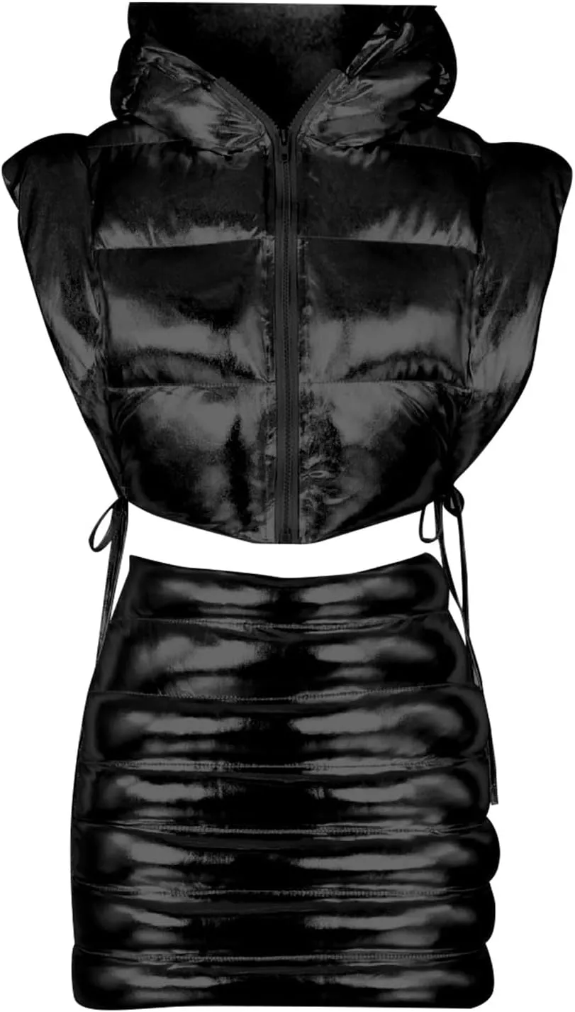 Gold Foiled Cotton Padded Vest Vest Coat For Women Olive Coat Womens Coat