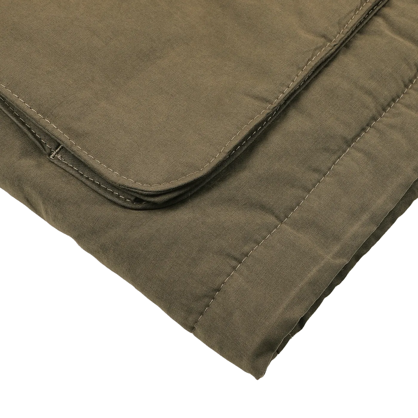 Green Waxed Cotton Down Padded Archive Jacket