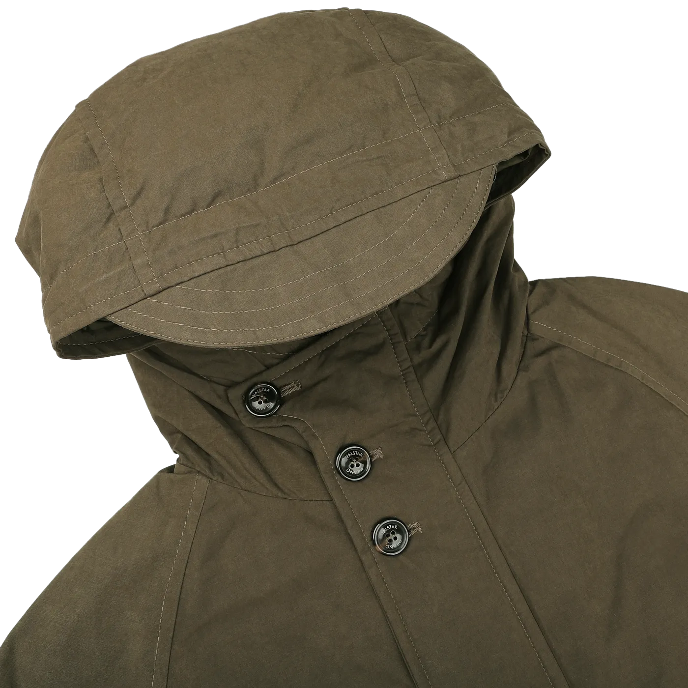Green Waxed Cotton Down Padded Archive Jacket