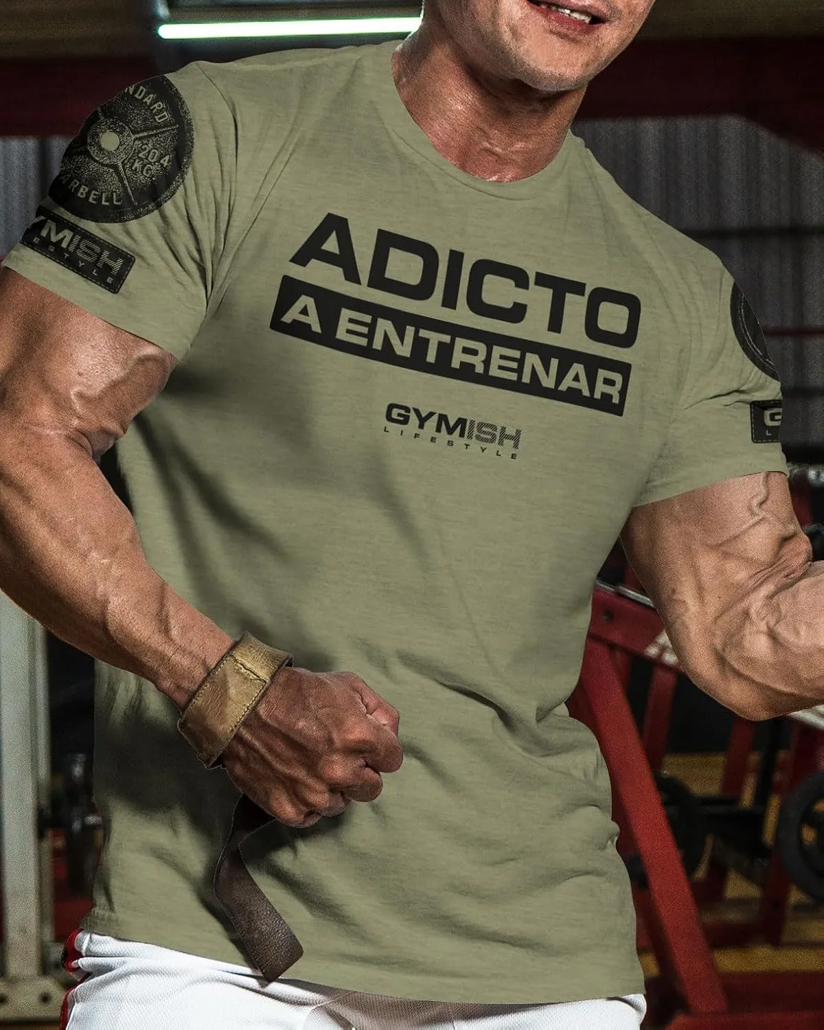 Gymish Spanish Adicto a entrenar Motivational Gift T-Shirt Workout Men's Shirt