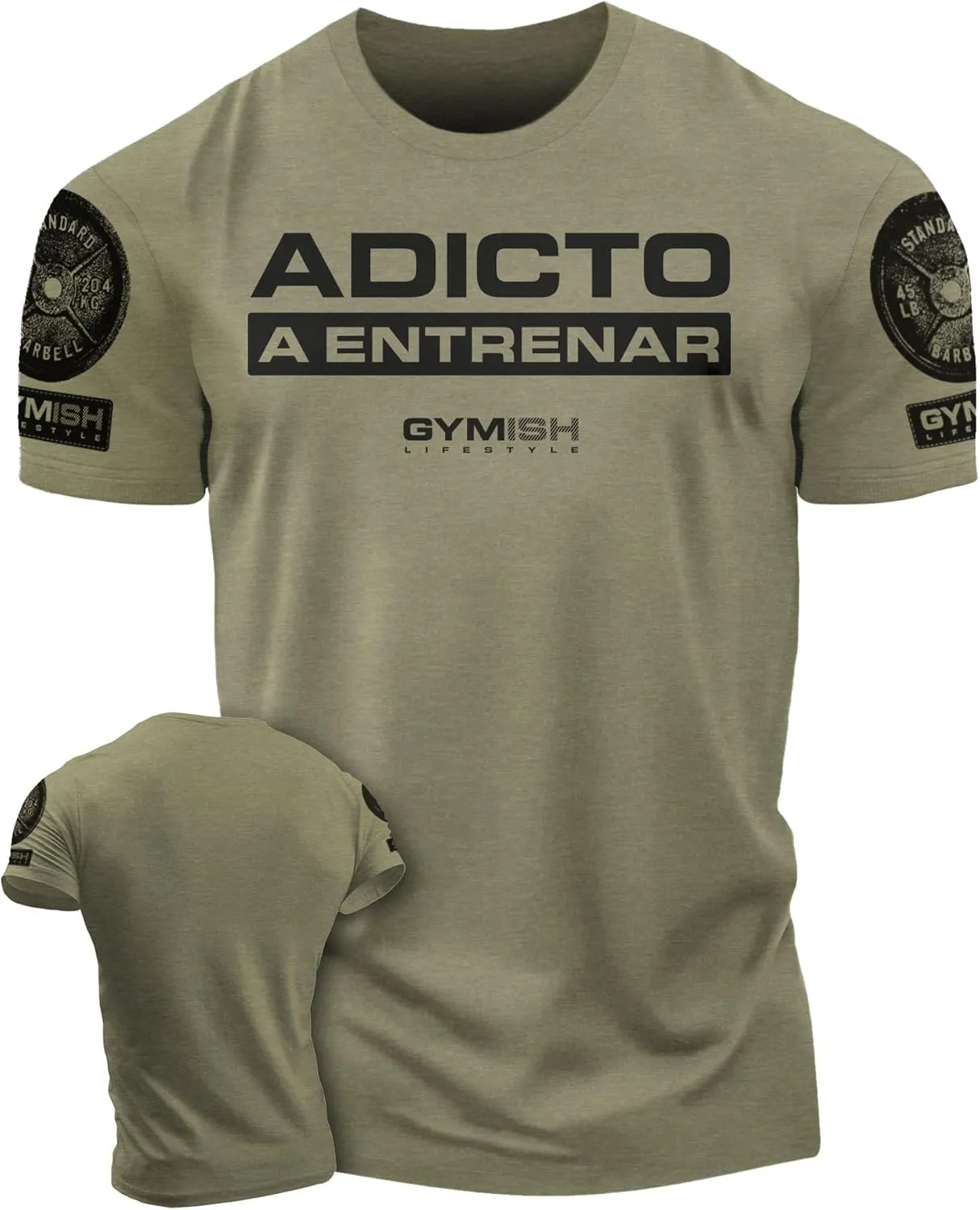 Gymish Spanish Adicto a entrenar Motivational Gift T-Shirt Workout Men's Shirt