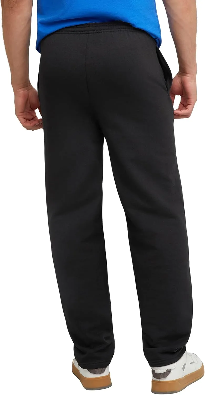 Hanes, EcoSmart Fleece Sweats for Men, Open Bottom Sweatpants, 30.5"