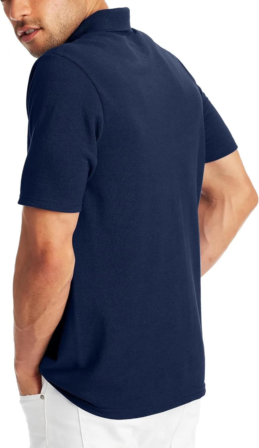Hanes Mens X-Temp Short Sleeve Polo Shirt, Midweight Men's Shirt