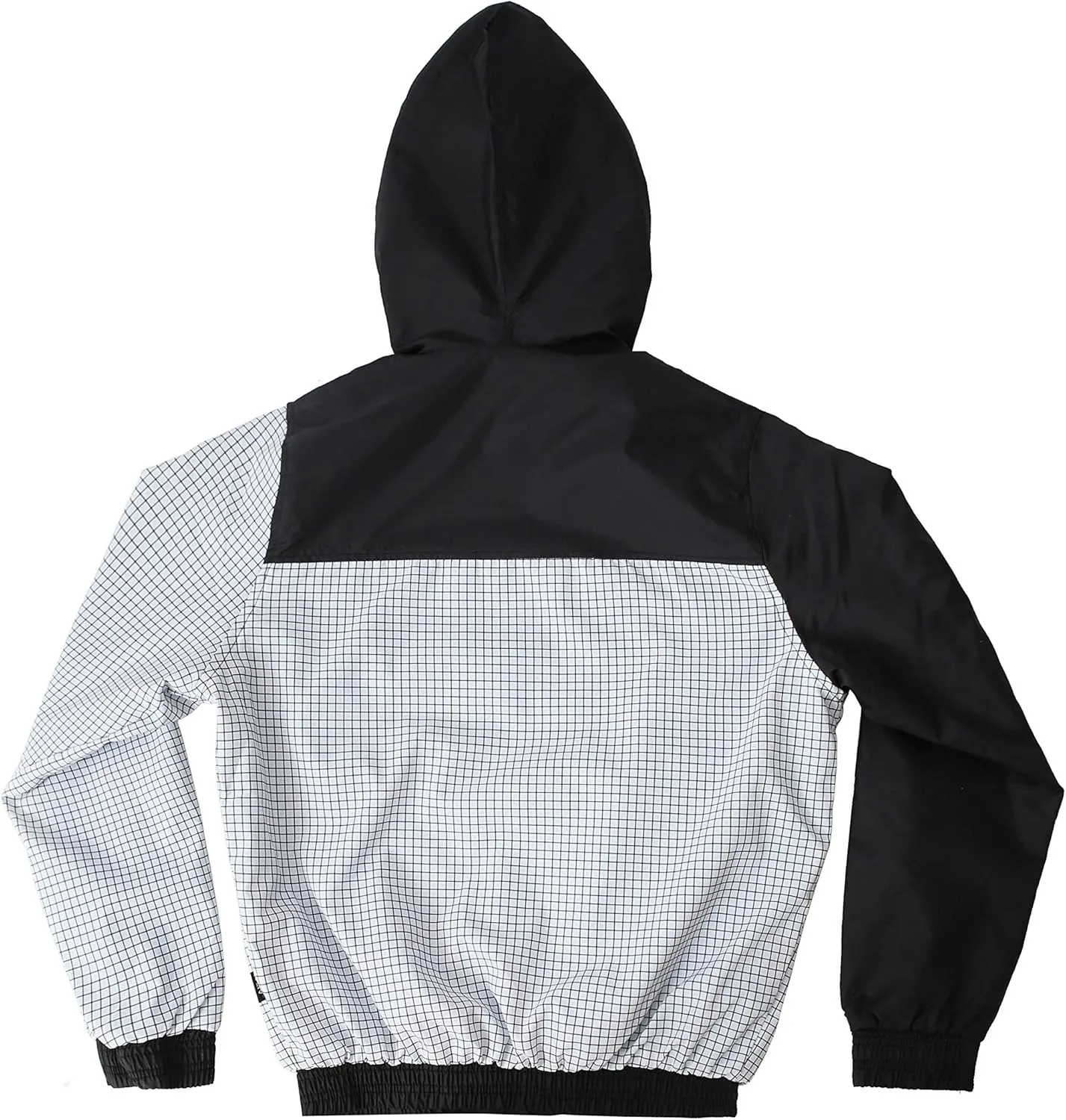 Hat and Beyond Mens Windbreaker Lightweight Two Tone Hooded Slim Fit Jacket