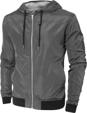Hat and Beyond Mens Windbreaker Lightweight Two Tone Hooded Slim Fit Jacket
