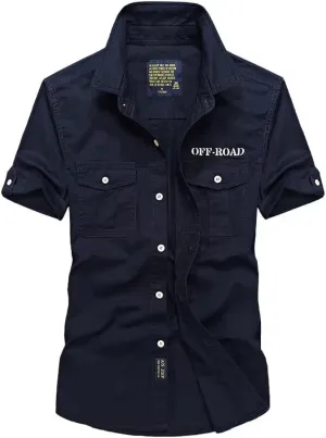 Hbufnha Men's Casual Shirt Business Shirts Button Down Quick Dry Work Trucker Plaid Shirt