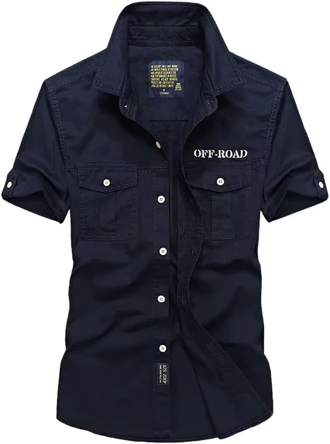 Hbufnha Men's Casual Shirt Business Shirts Button Down Quick Dry Work Trucker Plaid Shirt