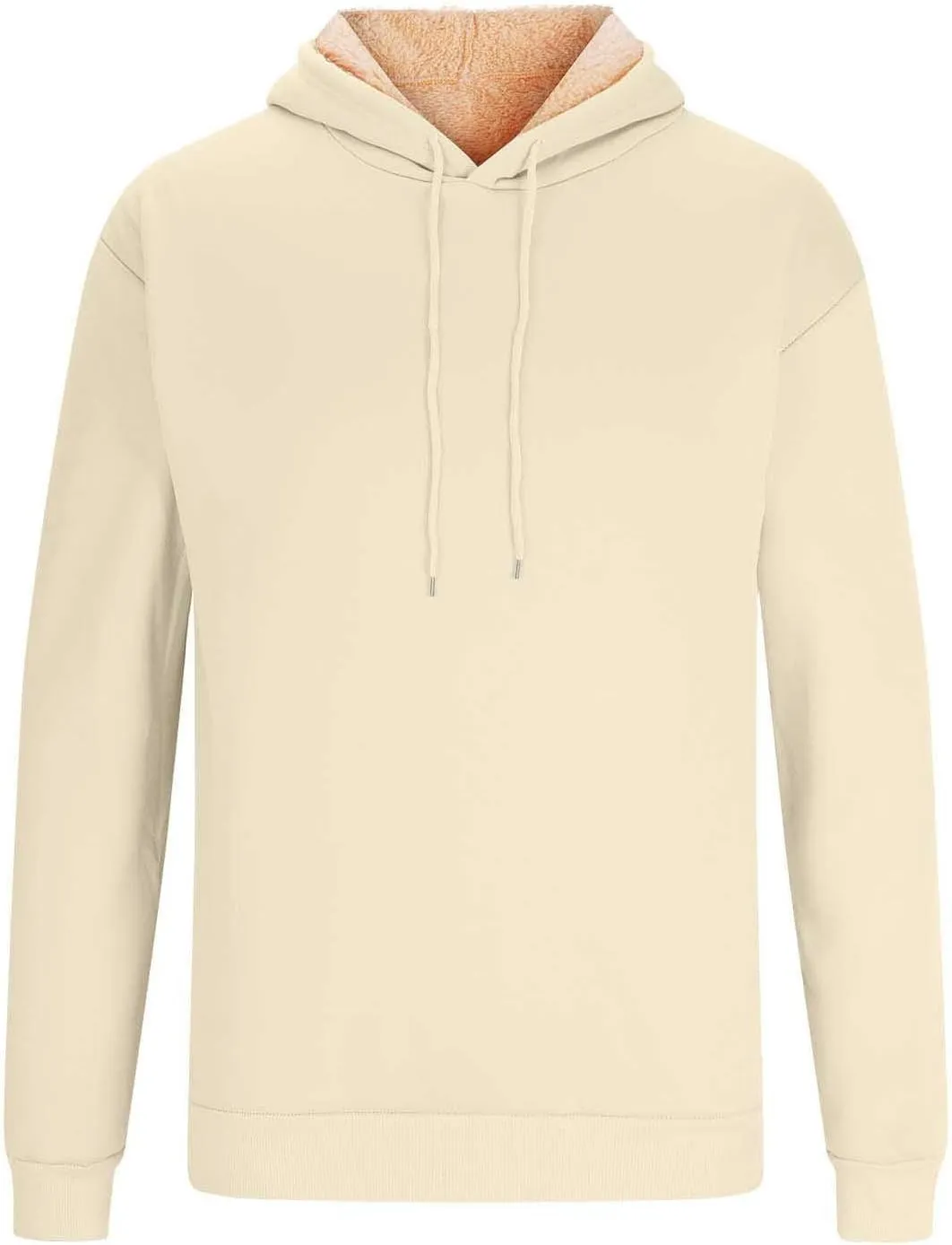 Hoodies for Men Heavyweight Fleece Lined Hoodie Thick Winter Pullover Warm Hooded Sweatshirt Thermal Windproof Jacket