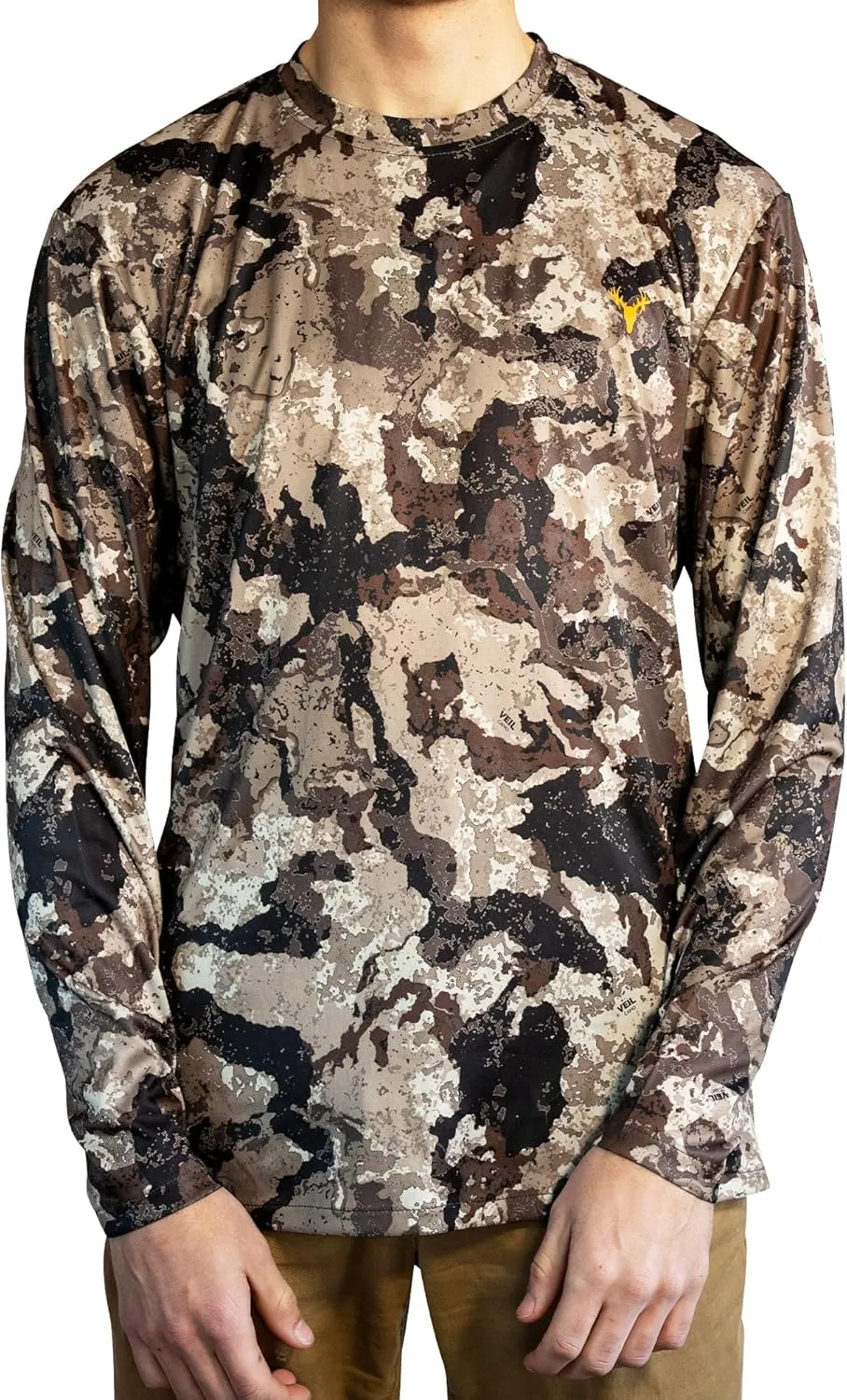 HOT SHOT Mens Camo Hunting Long Sleeve Shirt  Quick Dry Performance Shirt